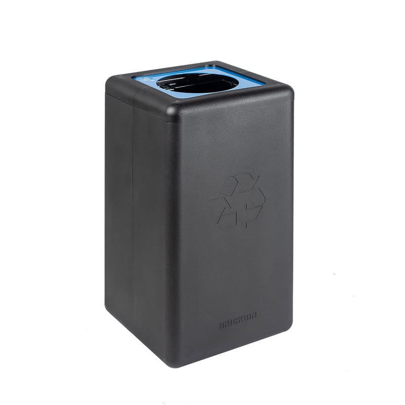 Circulaire Afvalbak Paper 65 liter zwart, blauw - VB 192465