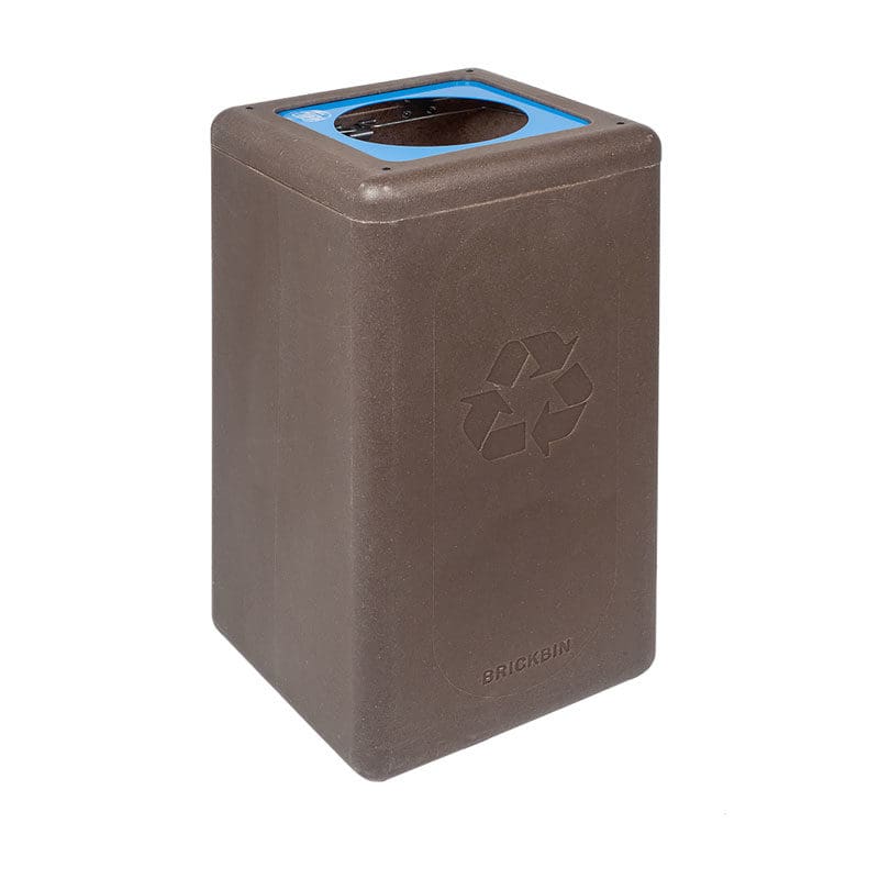 Circulaire Afvalbak gerecycled koffiedik Paper 65 liter bruin, blauw - VB 193806