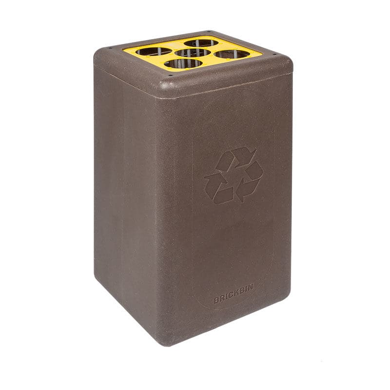Circulaire Bekerbak gerecycled koffiedik Cups 65 liter bruin, geel - VB 193882