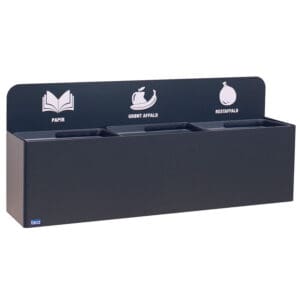Bica 811 Wandafvalstation 3x20 liter zwart - VB 195275 - Afbeelding 2