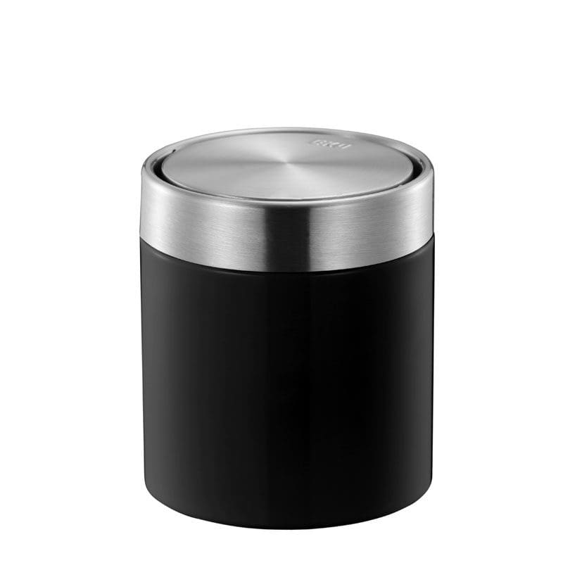 Fandy Tafelafvalbak 1,5 liter mat zwart - VB 920461
