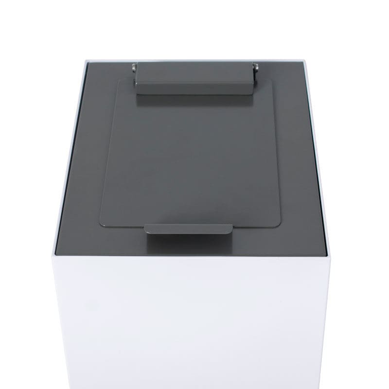 Top met klepdeksel voor modulaire afvalscheidingsunit 60 liter donkergrijs - VB 196227