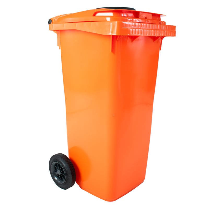 Container met rozet 120 liter oranje - VB 120500