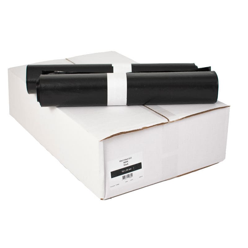 Afvalzakken 90x110x0.033 zwart - 90x110x0.033