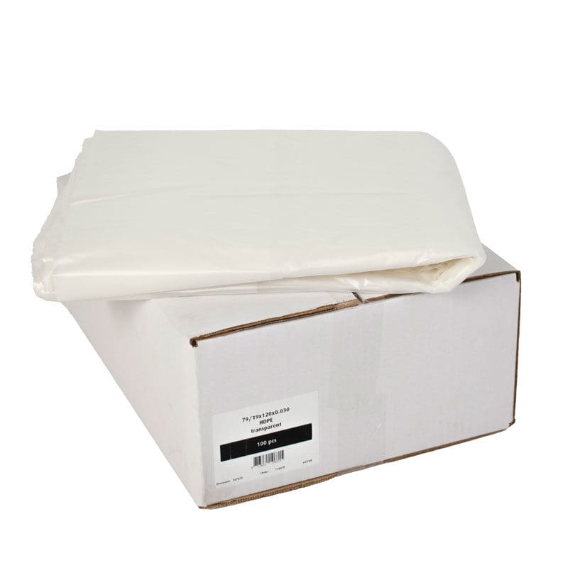 Opvangzakken 79/19x120x0.030 transparant - 79/19x120x0.030