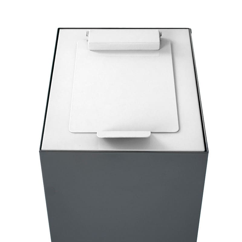 Top met klepdeksel voor modulaire afvalscheidingsunit 60 liter wit - VB 197767