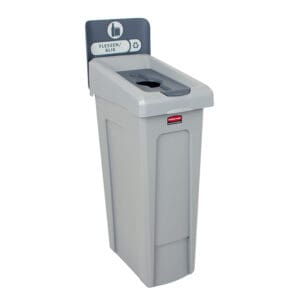 Slim Jim Recyclingstation Fles/Blik Inwerpopening grijs, grijs - VB 201631 - Afbeelding 2