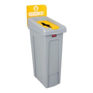 Slim Jim Recyclingstation PMD Inwerpopening grijs, geel - VB 201655