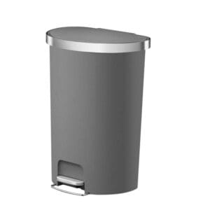 Hana pedaalemmer halfrond 55 liter grijs - VB 622155 - Afbeelding 2