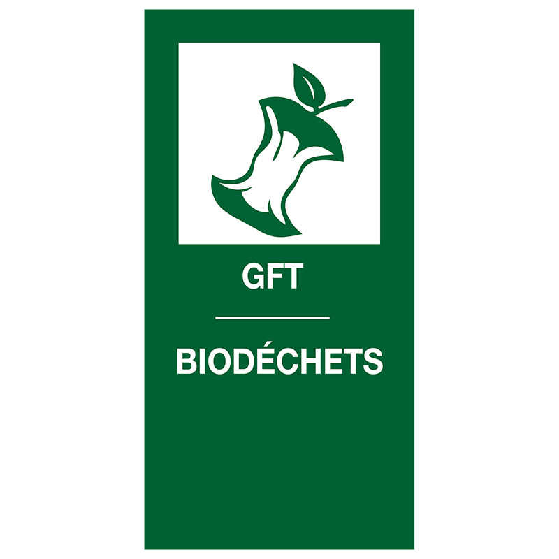 Magneetsticker GFT/Biodéchets groen - VB 205554