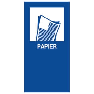 Magneetsticker Papier blauw - VB 205578