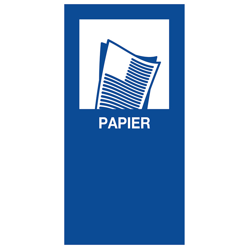 Magneetsticker Papier blauw - VB 205578