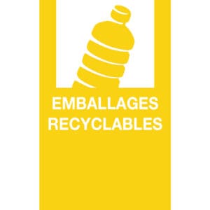 Magneetsticker Emballages/Recyclables geel - VB 205592 - Afbeelding 2