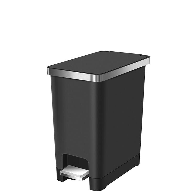Hana Slim 1 Pedaalemmer 10 liter zwart - VB 637710