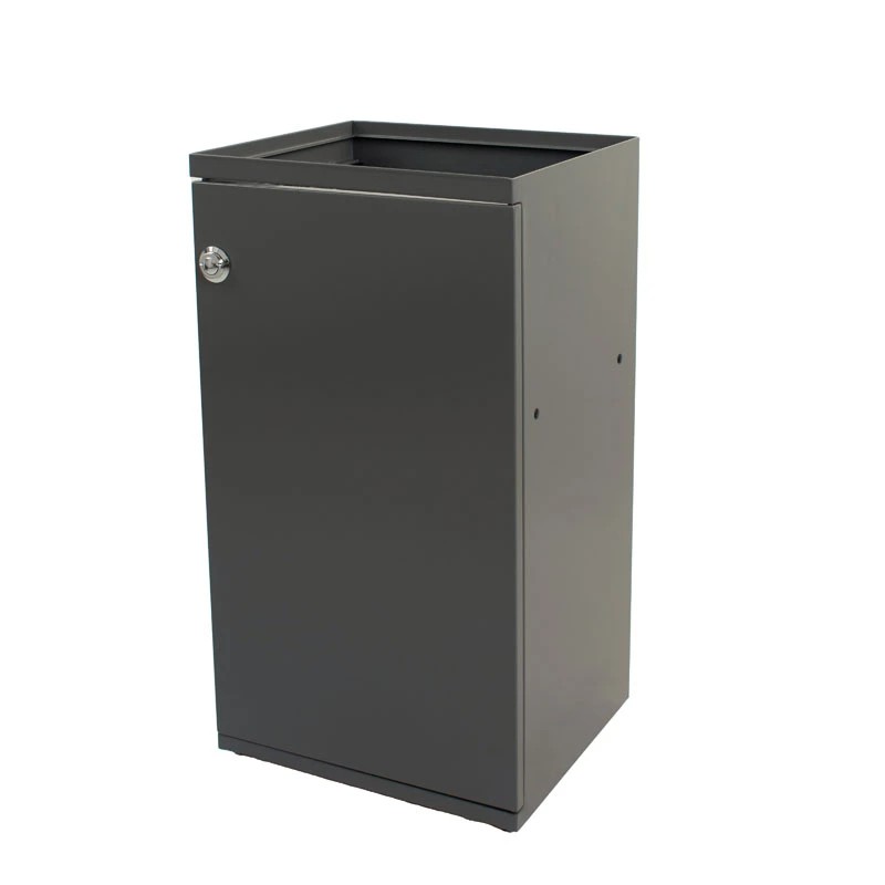 Modulaire Afvalbak met Deur en Zakhouder 85 liter donkergrijs - VB 206841