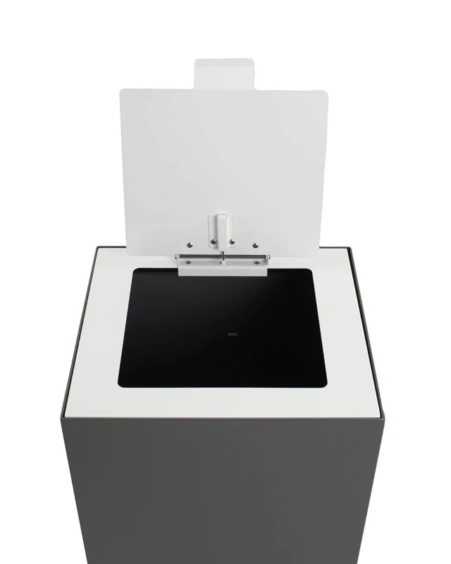 Top met klepdeksel voor modulaire afvalscheidingsunit 90 liter wit - VB 206926