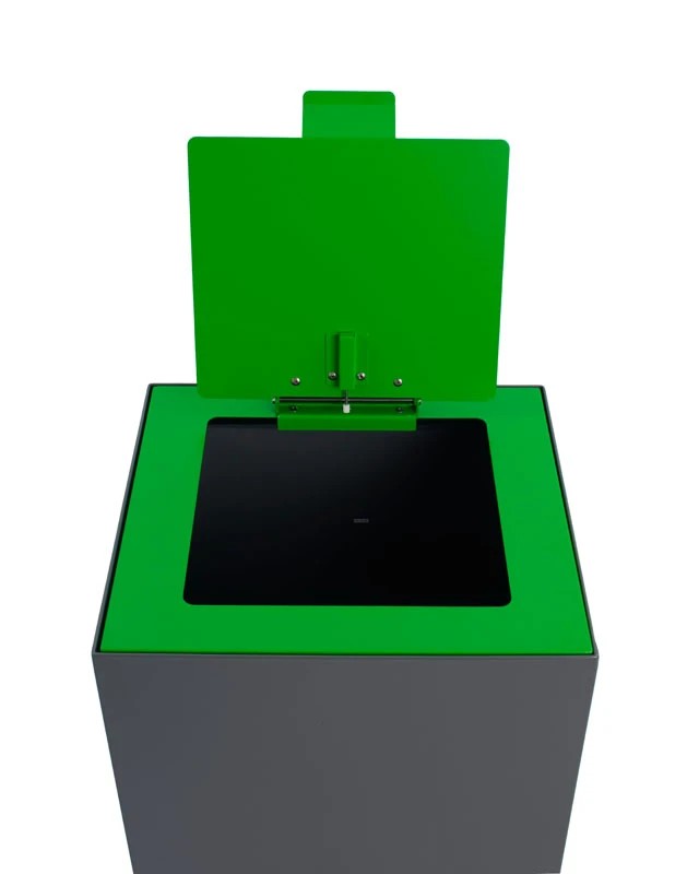 Top met klepdeksel voor modulaire afvalscheidingsunit 90 liter groen - VB 206940