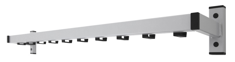 Wandgarderobe Safe 10 haken grijs - VB 650088