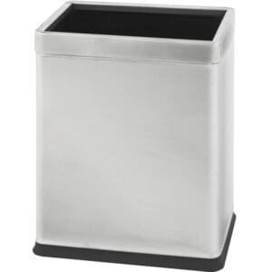 Dubbelwandige papierbak 10 liter mat RVS - VB 650101 - Afbeelding 4