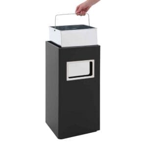 As-papierbak zwart, RVS - VB 650194 - Afbeelding 3