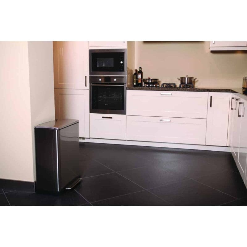E-Cube recycling pedaalemmer 28+18 liter mat RVS - VB 926846 - Afbeelding 3
