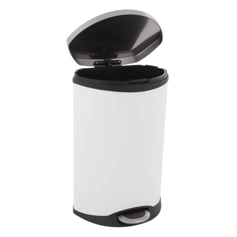 Shell Bin pedaalemmer 50 liter wit, mat RVS - VB 921850 - Afbeelding 2