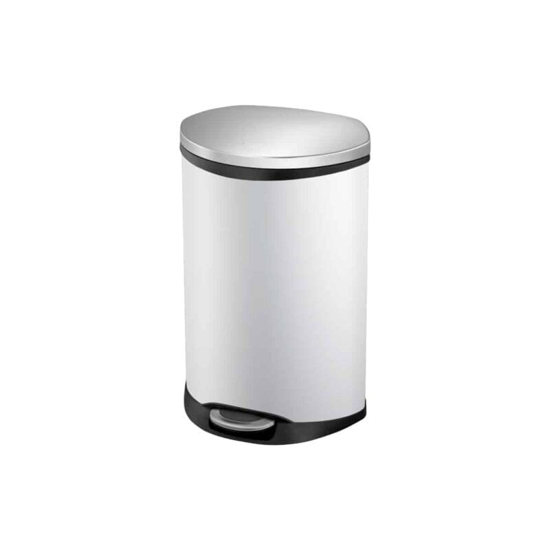 Shell Bin pedaalemmer 50 liter wit, mat RVS - VB 921850 - Afbeelding 3