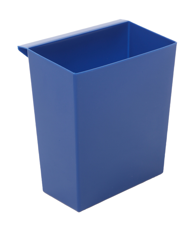 Inzetbakje voor vierkant tapse papierbak blauw - VB 650491
