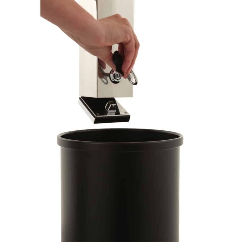 Wandasbak zuil vierkant RVS RVS - VB 659975 - Afbeelding 2