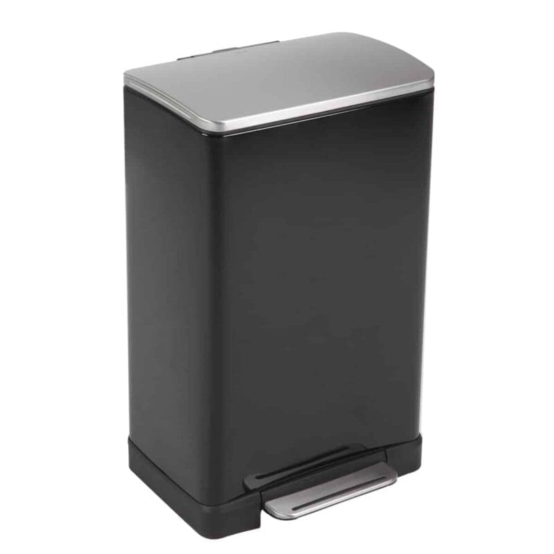E-Cube pedaalemmer 40 liter zwart glanzend, mat RVS - VB 926840
