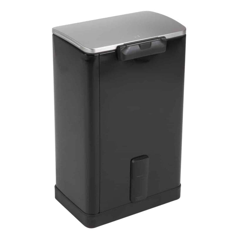 E-Cube pedaalemmer 40 liter zwart glanzend, mat RVS - VB 926840 - Afbeelding 2