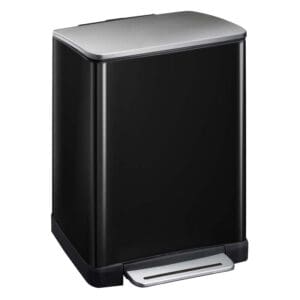 E-Cube recycling pedaalemmer 28+18 liter zwart glanzend, mat RVS - VB 926846 - Afbeelding 6