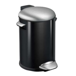 Belle Deluxe pedaalemmer 20 liter zwart glanzend, mat RVS - VB 921720 - Afbeelding 3