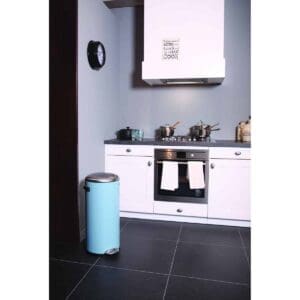 Belle Deluxe pedaalemmer 30 liter licht blauw, sandcoated - VB 921730 - Afbeelding 3