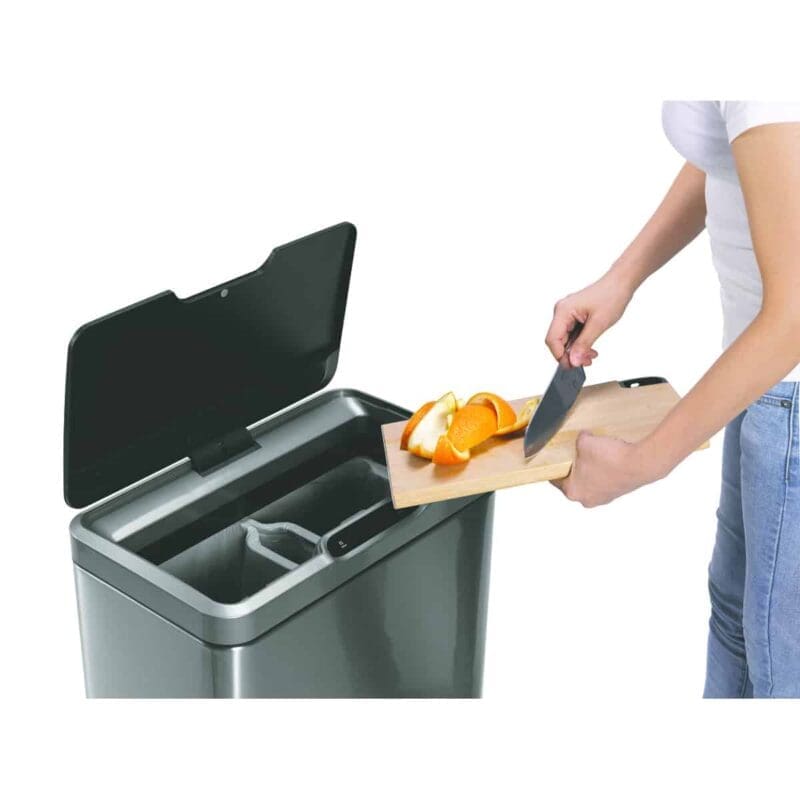 Mirage recycler Sensor Bin 20+20 liter mat RVS, zwart - VB 927840 - Afbeelding 10