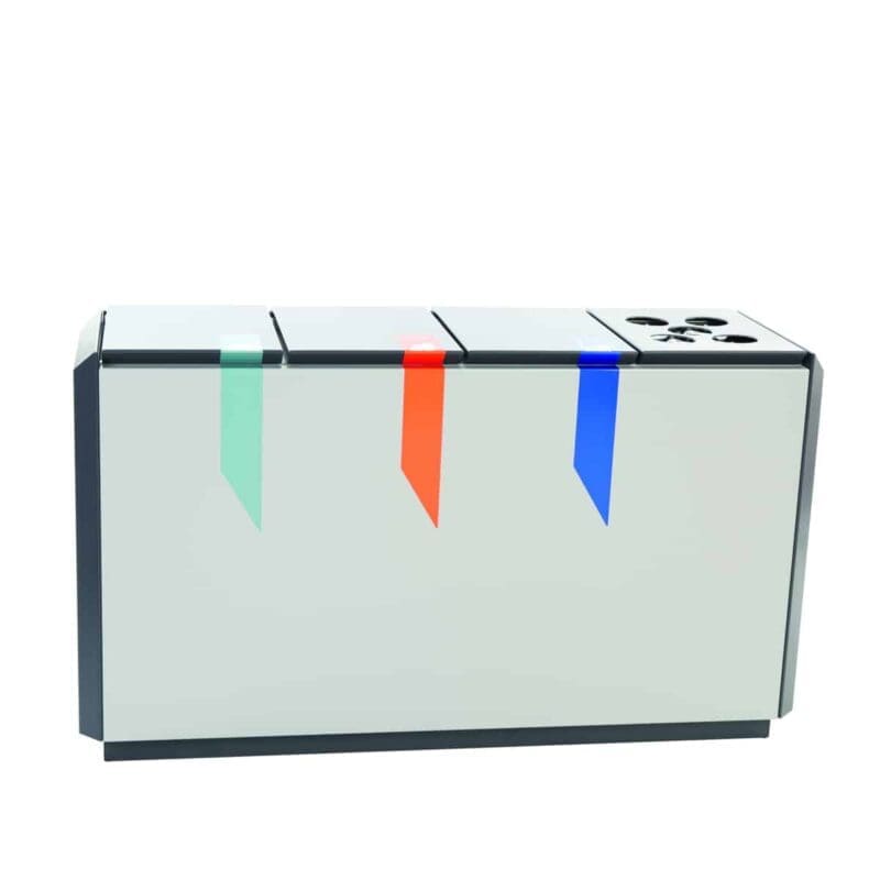 RecycloStar 4 met bekerinzet grafietgrijs, lichtgrijs - VB 708376