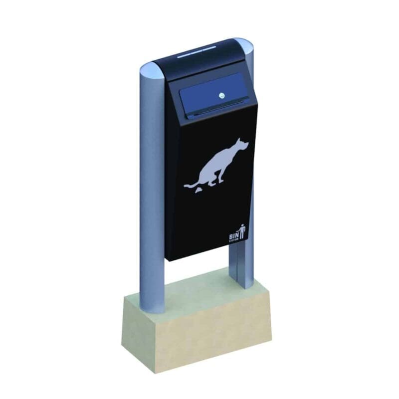 Hondenhalte 60 liter zwart, aluminium - VB 711604