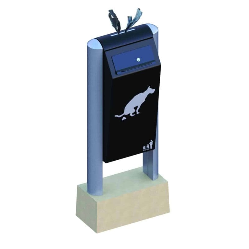 Hondenhalte 60 liter zwart, aluminium - VB 711604 - Afbeelding 2