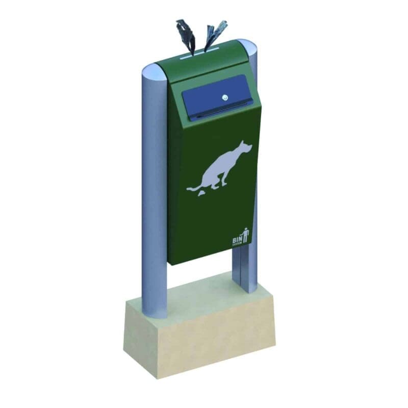 Hondenhalte 60 liter groen, aluminium - VB 711611 - Afbeelding 2