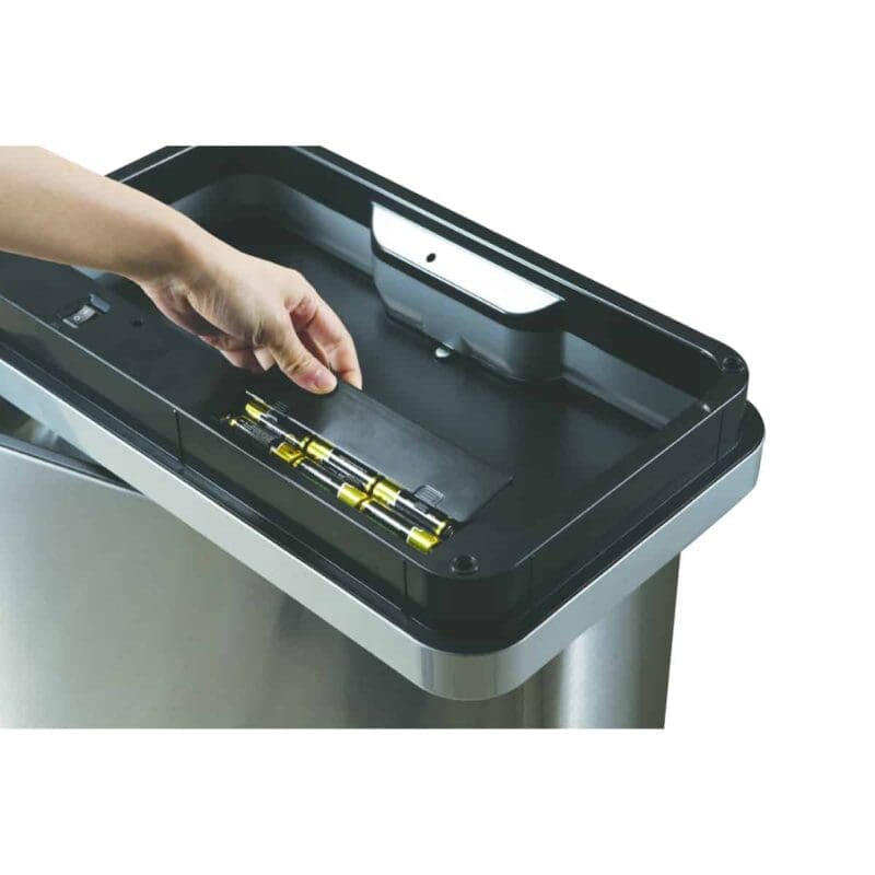 Mirage Sensor Bin 30 liter mat RVS, zwart - VB 927830 - Afbeelding 3