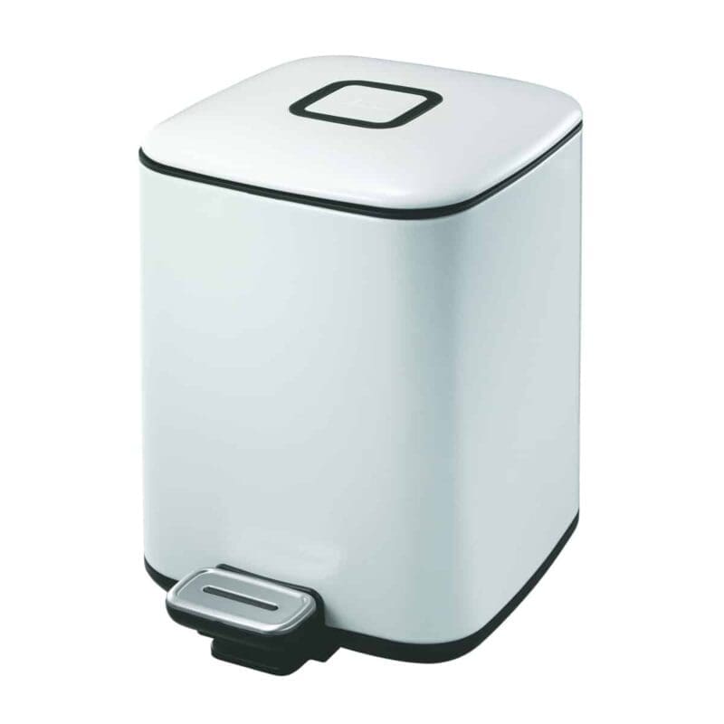 Regent pedaalemmer 6 liter wit - VB 938806
