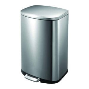 Della pedaalemmer 50 liter mat RVS - VB 936650