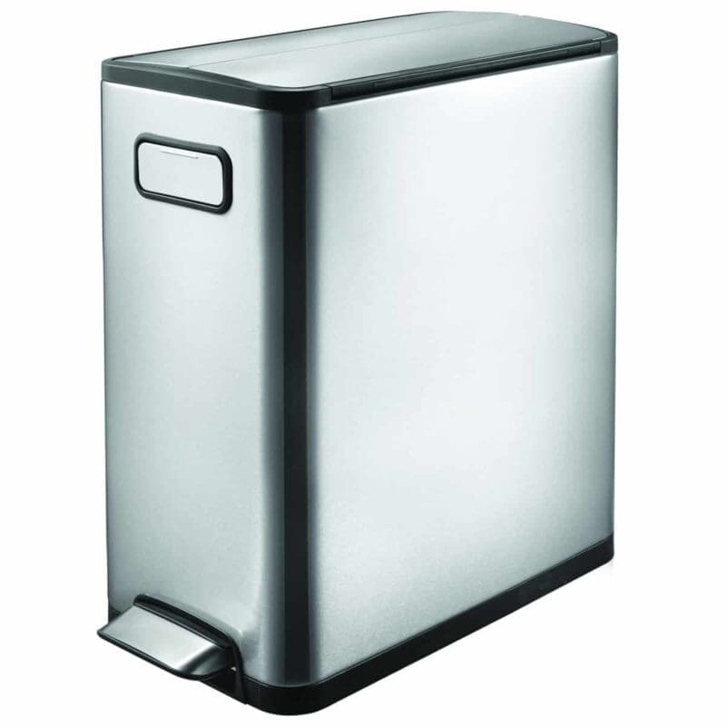 Ecofly pedaalemmer 20 liter mat RVS - VB 937720