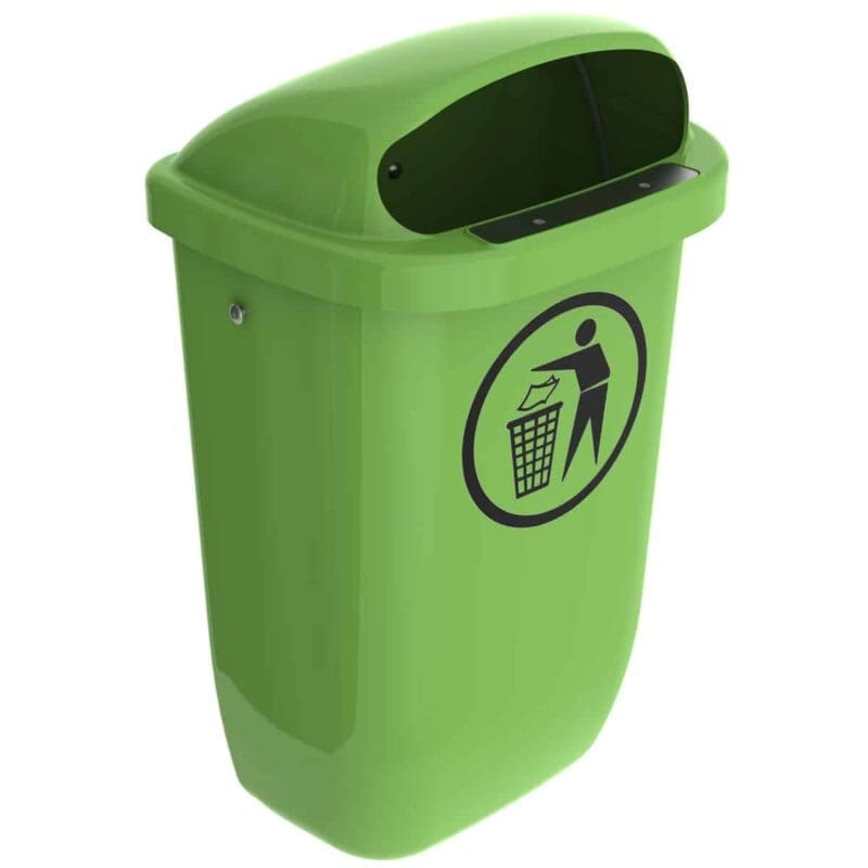 Afvalbak DIN-PK 50 liter lime groen - VB 712786
