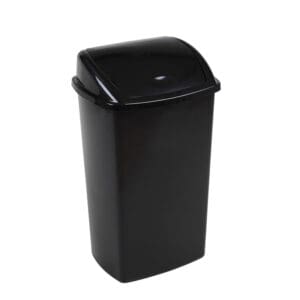 Afvalbak met Swing deksel 50 liter zwart - VB 713240 - Afbeelding 2