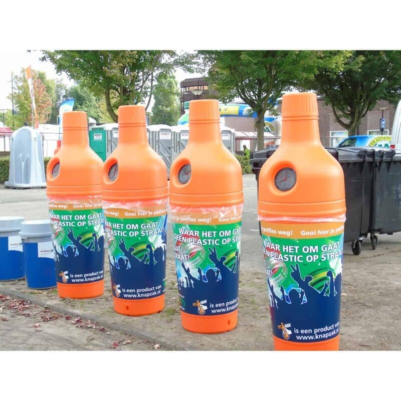 PETman 210 liter oranje - VB 716487 - Afbeelding 3