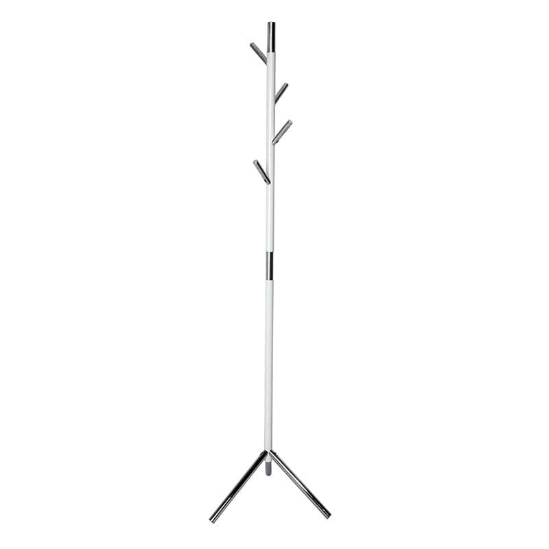 Staande kapstok Linair wit, verchroomd - VB 717941