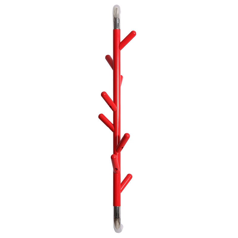 Wandkapstok Linair rood, verchroomd - VB 718078