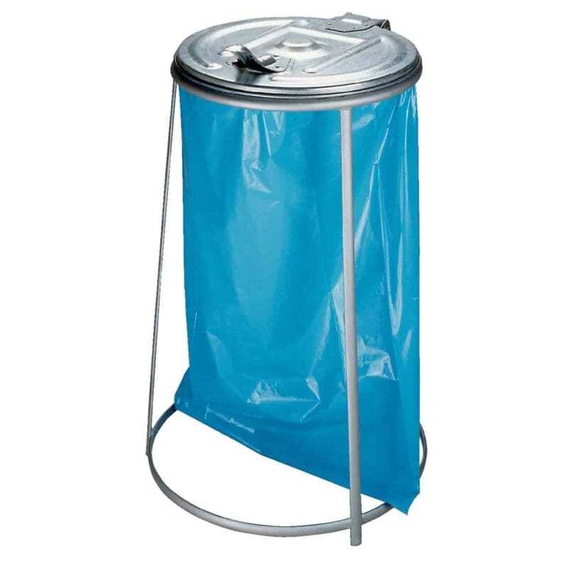 Stapelbare afvalzakhouder 110 liter verzinkt - VB 718177 - Afbeelding 2