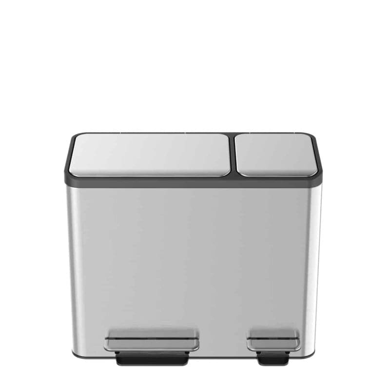 EcoCasa Recycler pedaalemmer 15+15+15 liter mat RVS - VB 912846 - Afbeelding 6